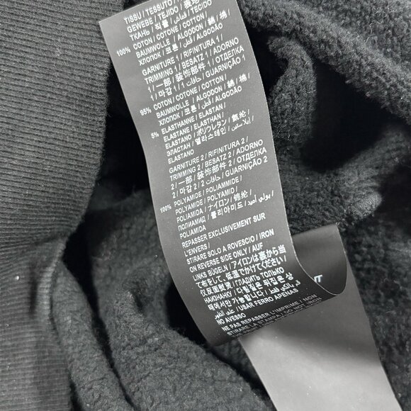 Saint Laurent 50s Signature Logo Hoodie Black Size XL - Picture 8 of 10